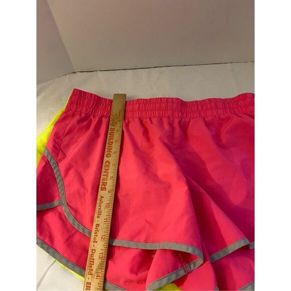 Danskin large 12-14 gym shorts lot neon yellow and pink - Picture 6 of 9